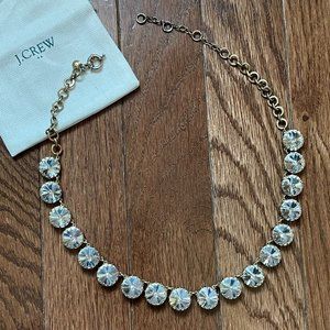 J. Crew Brass-plated Crystal Necklace